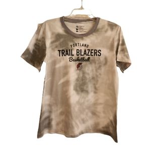 NBA TRAIL BLAZERS TIE DYE TEE SZ MEDIUM NWT